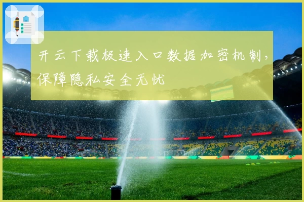开云下载极速入口数据加密机制，保障隐私安全无忧